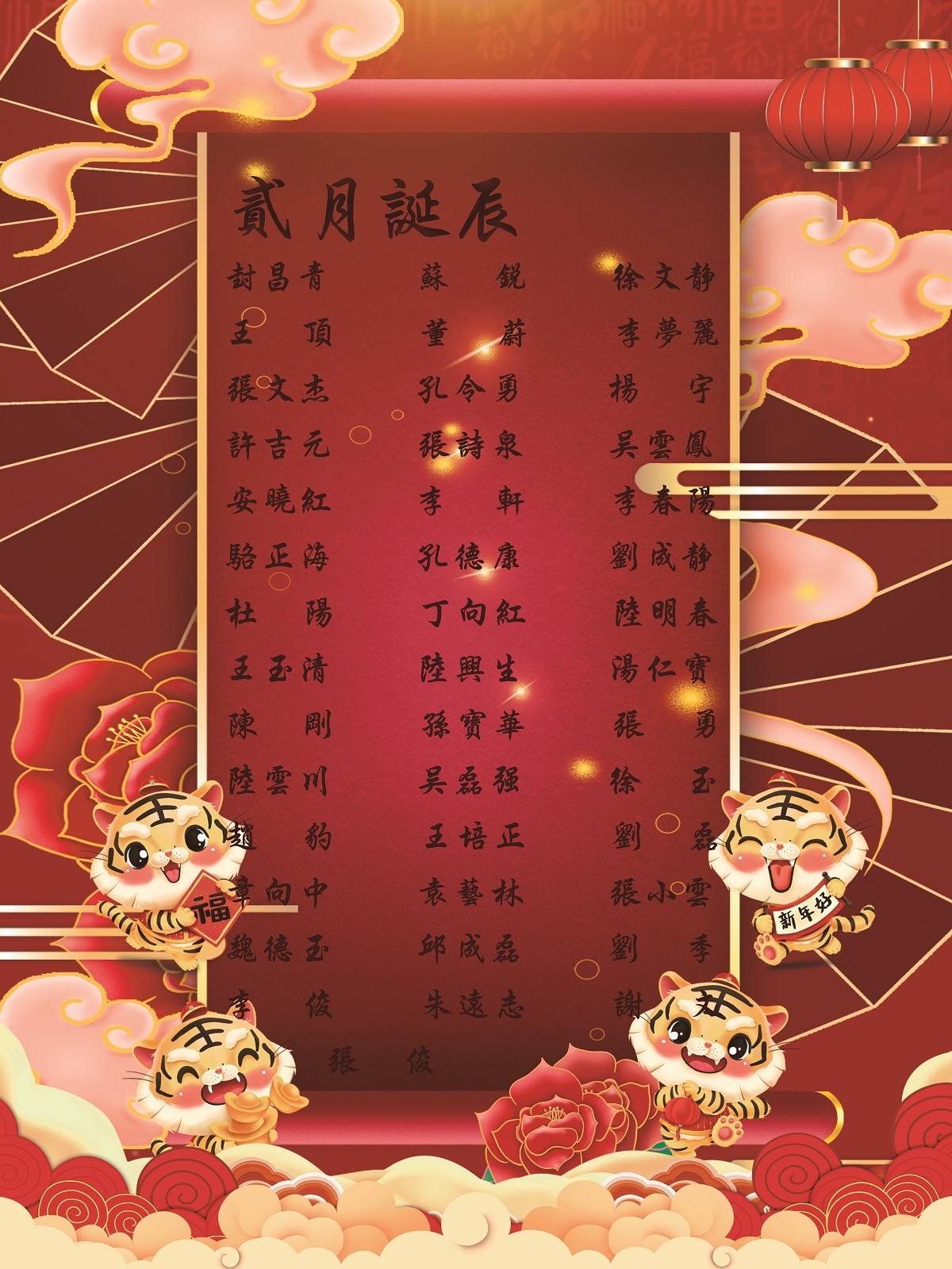 【生日祝?！抗ё?2月生日的員工生日快樂！